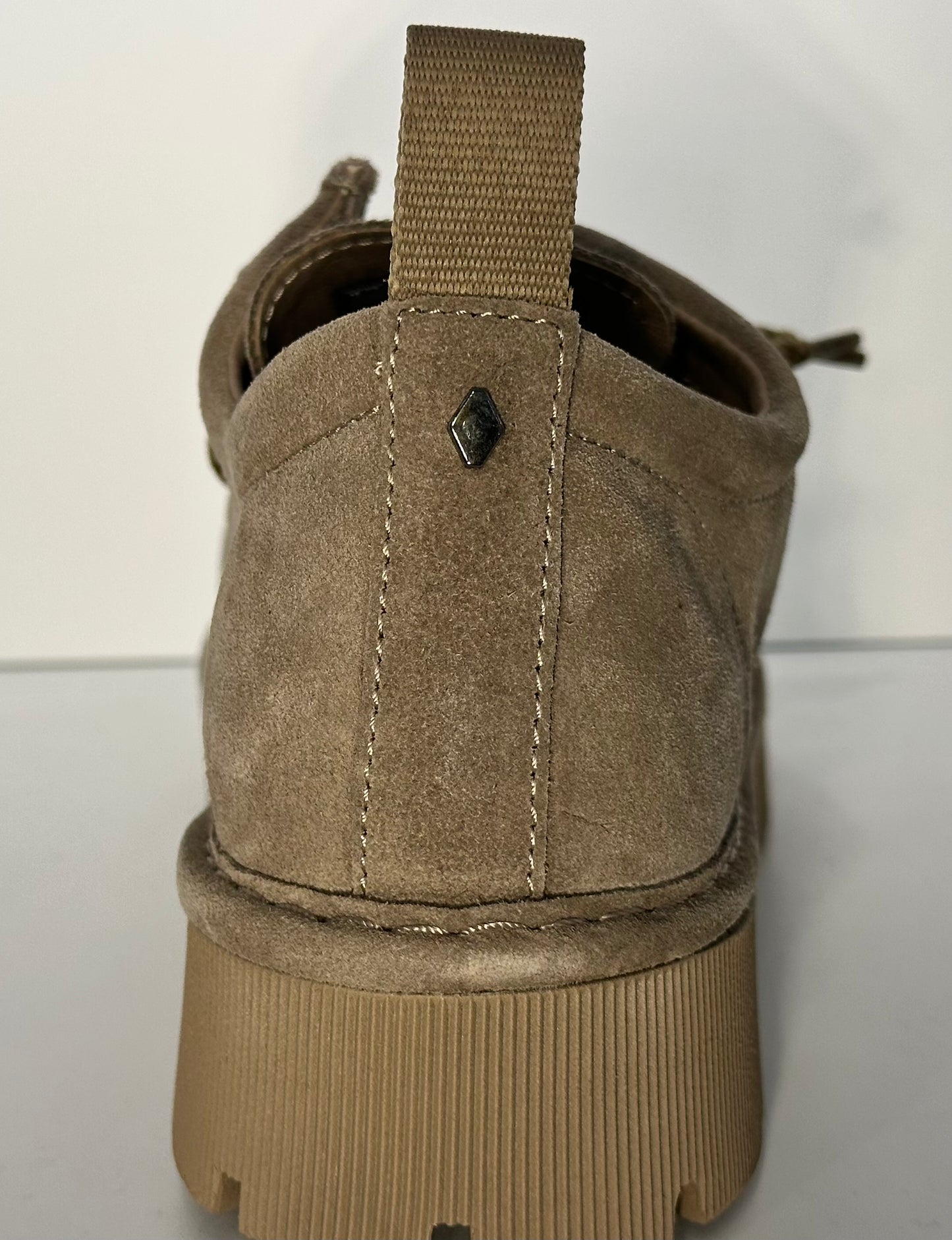 PANCHIC- LACE UP-SHOE SUEDE WALNUT