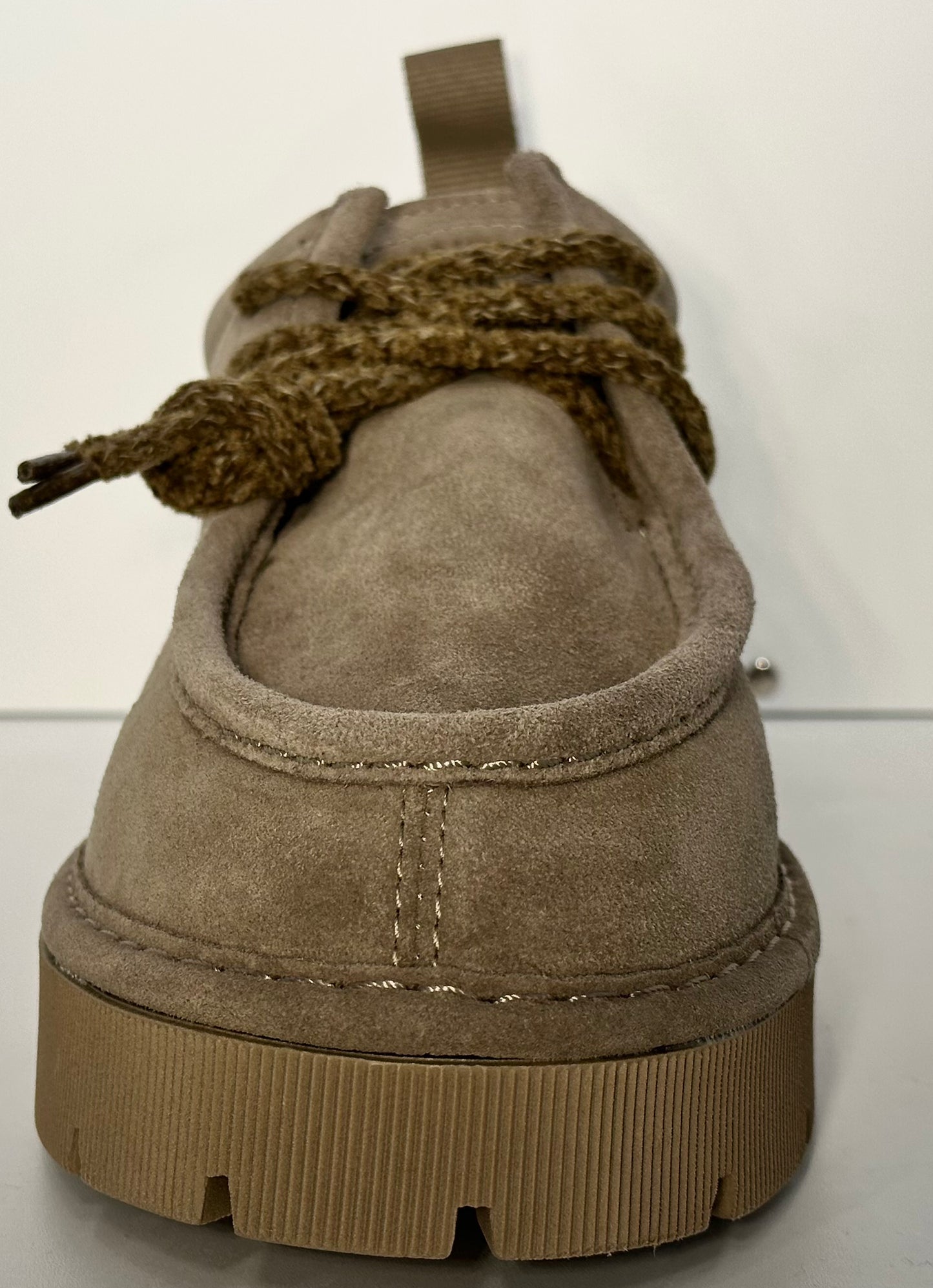 PANCHIC- LACE UP-SHOE SUEDE WALNUT