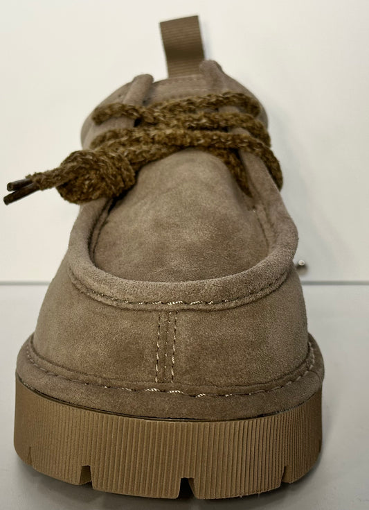 PANCHIC- LACE UP-SHOE SUEDE WALNUT