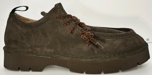 PANCHIC LACE UP-SHOE SUEDE EBONY