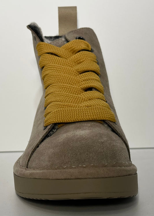 PANCHIC- ANKLE BOOT WALNUT-YELLOW
