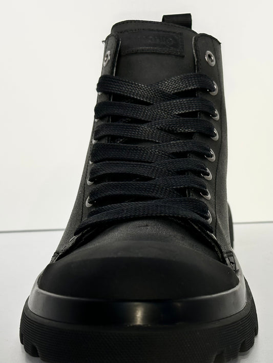 PANCHIC- ANKLE BOOT WAXED BLACK