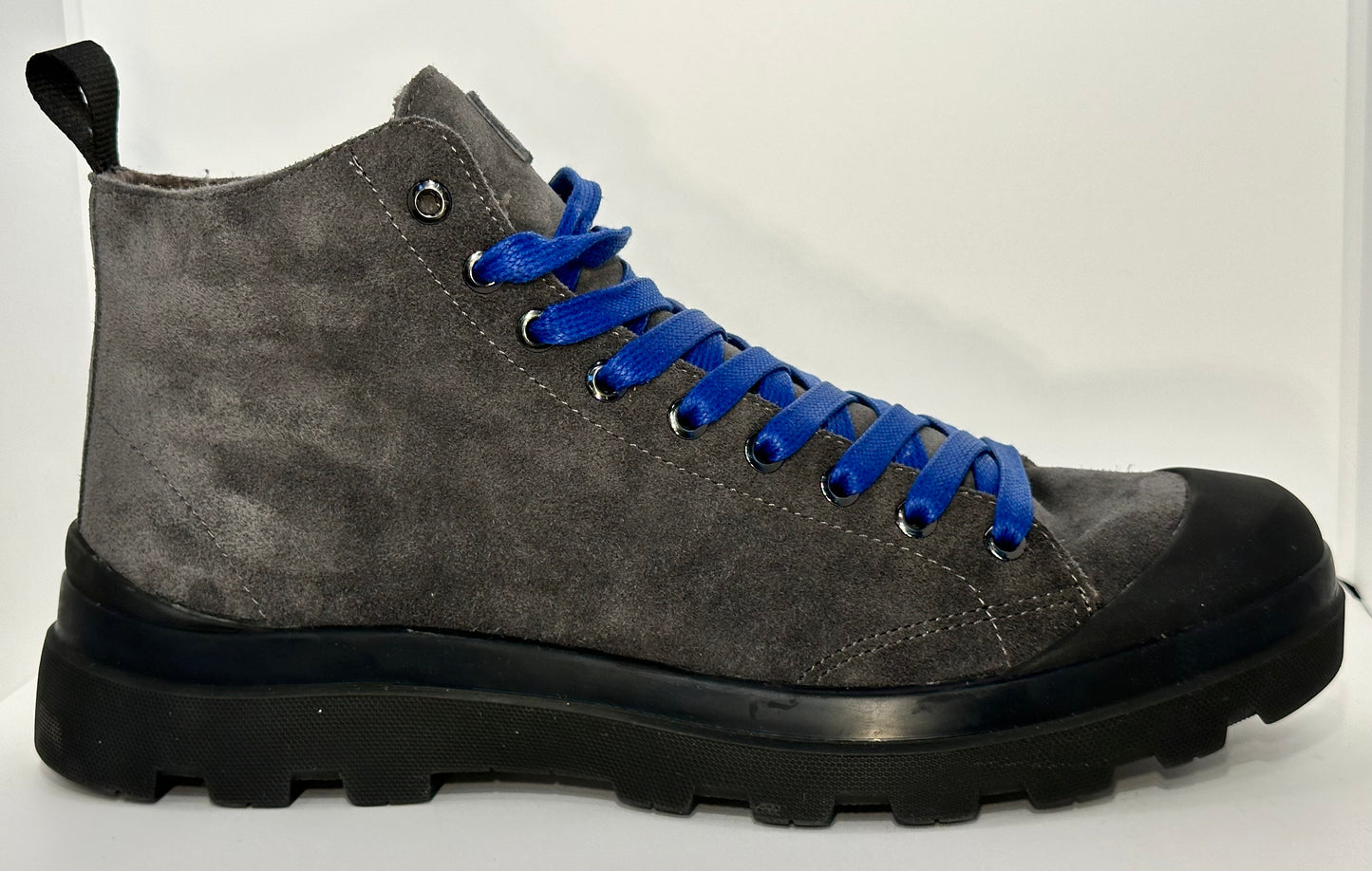 PANCHIC- ANKLE BOOT ANTHRACITE ELECTRIC BLUE