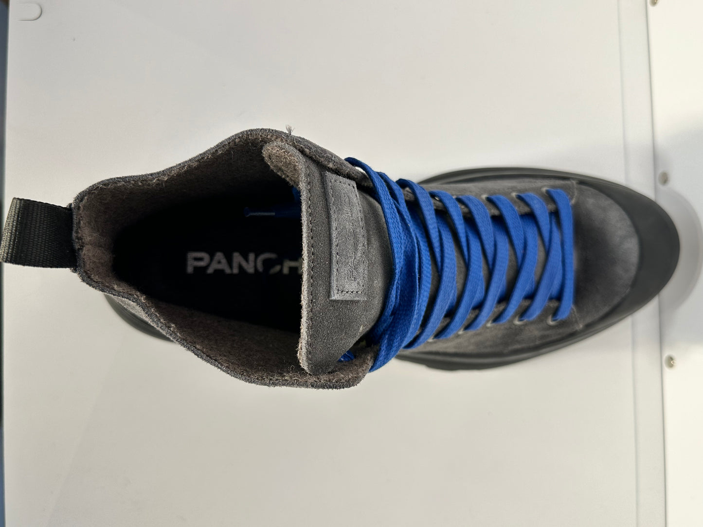 PANCHIC- ANKLE BOOT ANTHRACITE ELECTRIC BLUE