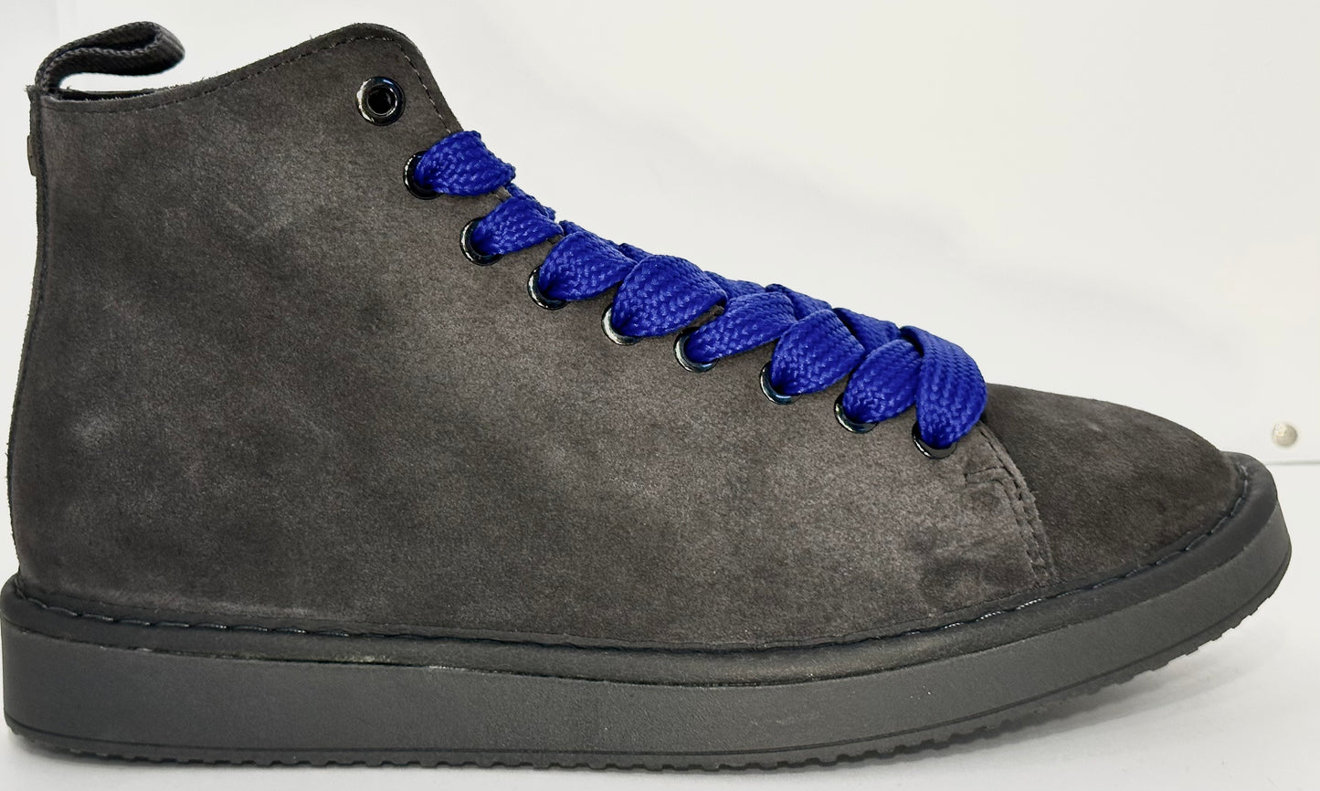 PANCHIC- ANKLE BOOT ANTHRACITE ELECTRIC BLUE
