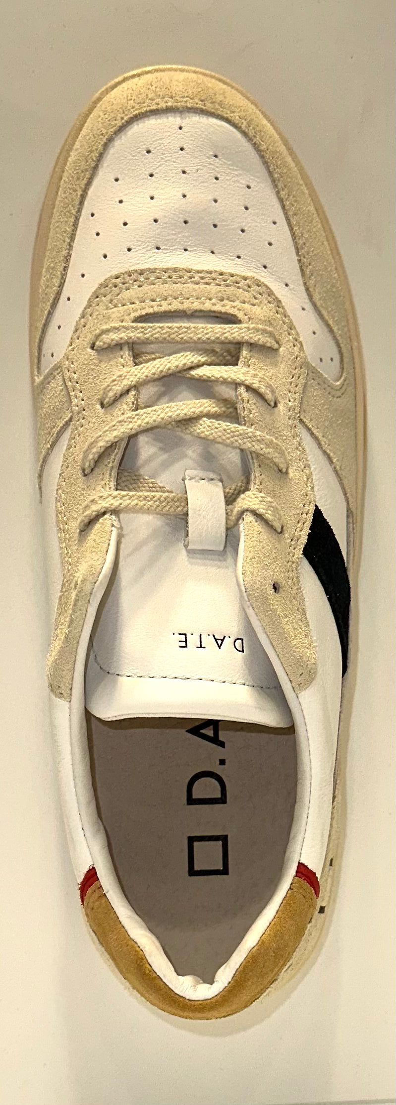 D.A.T.E. Court 2.0 Vintage Calf White-Beige