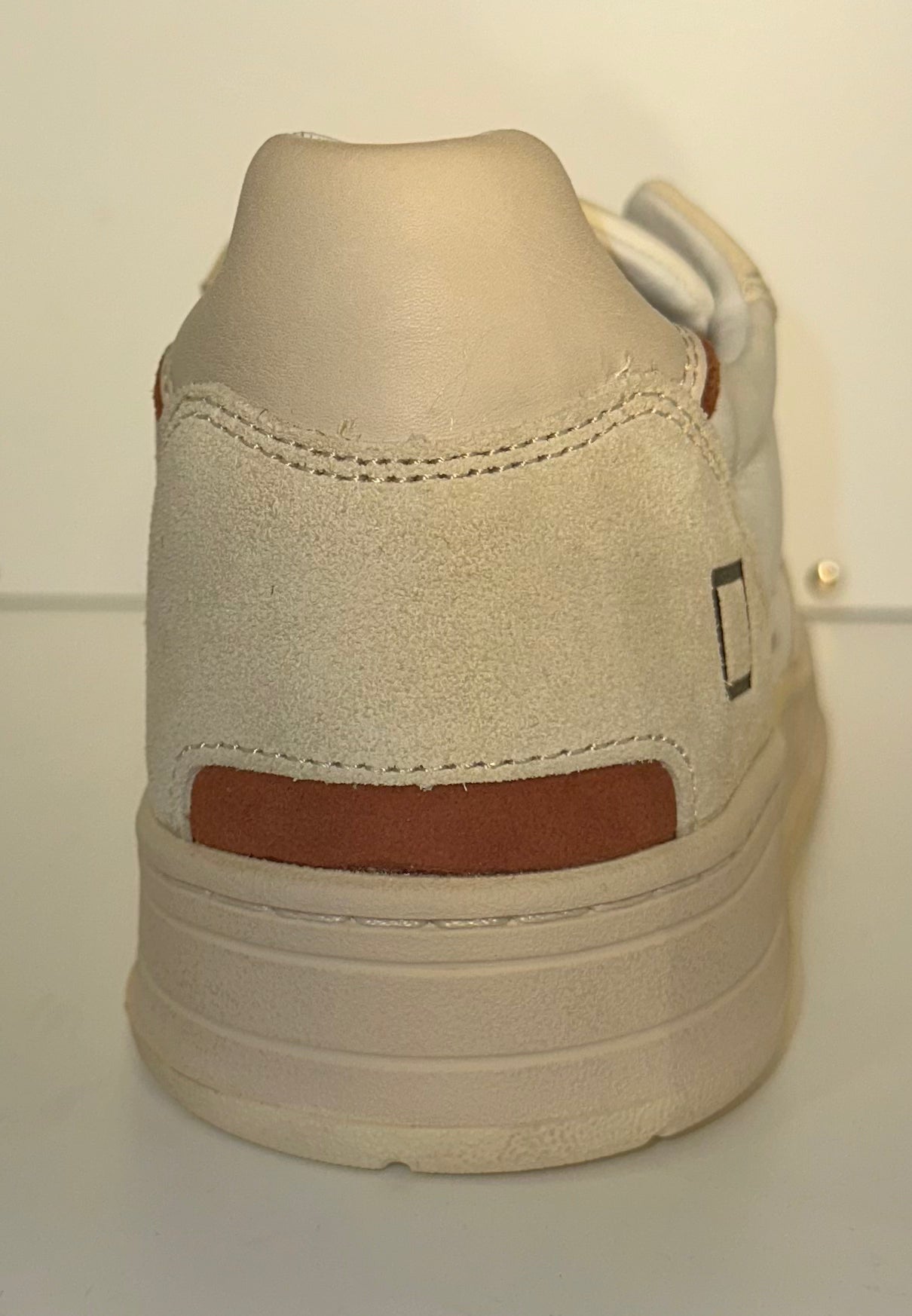 D.A.T.E. Court 2.0 Nylon White-Cuoio