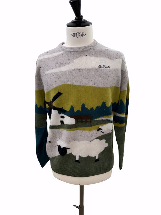 Saint Barth Maglione con Paesaggio