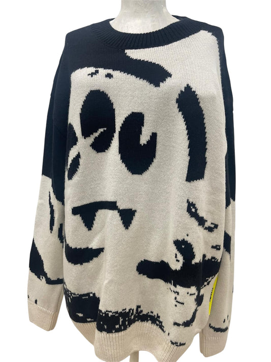 Barrow Maglione Oversize Bianco e Nero