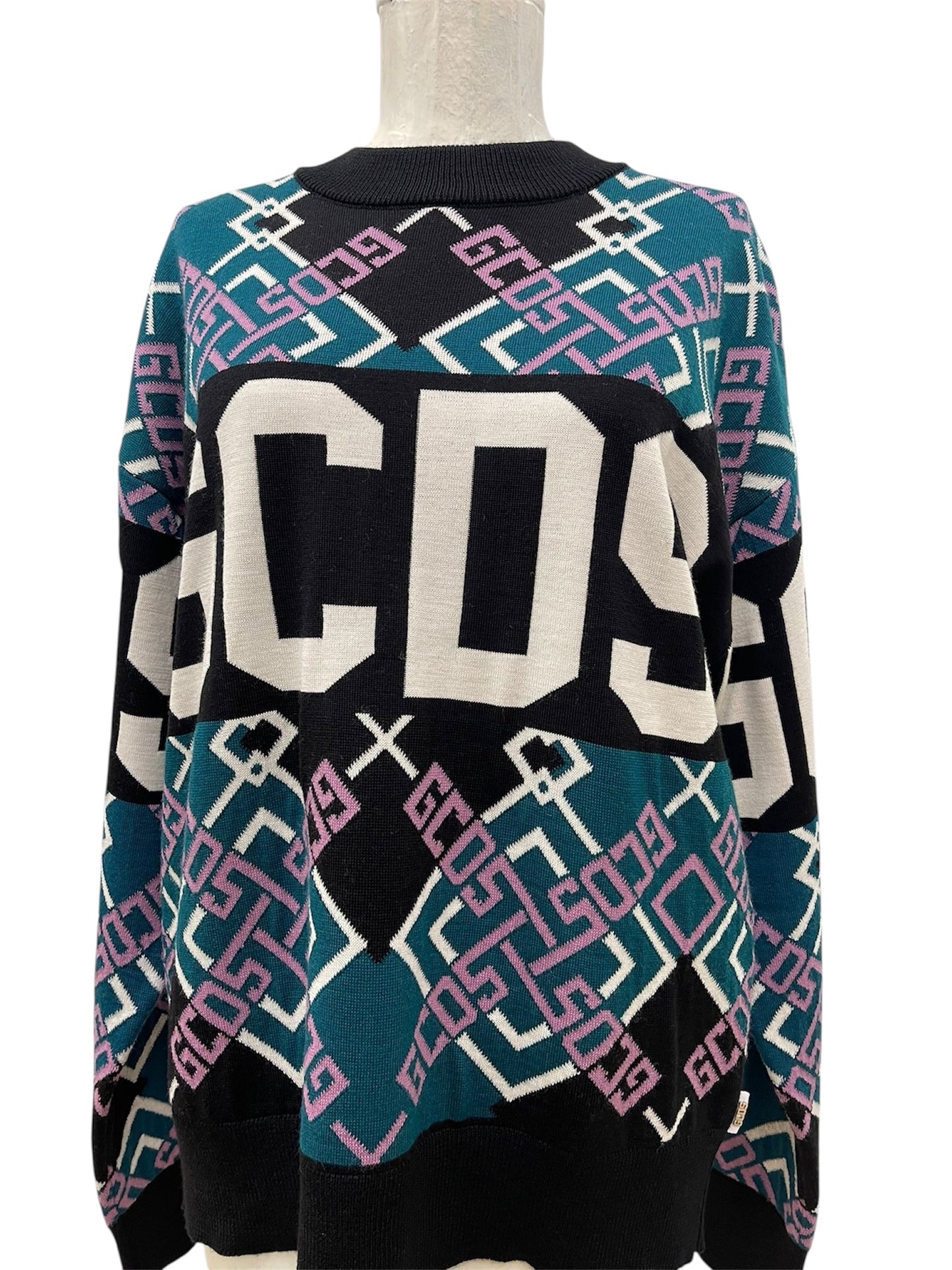 GCDS Maglione Multicolor con logo