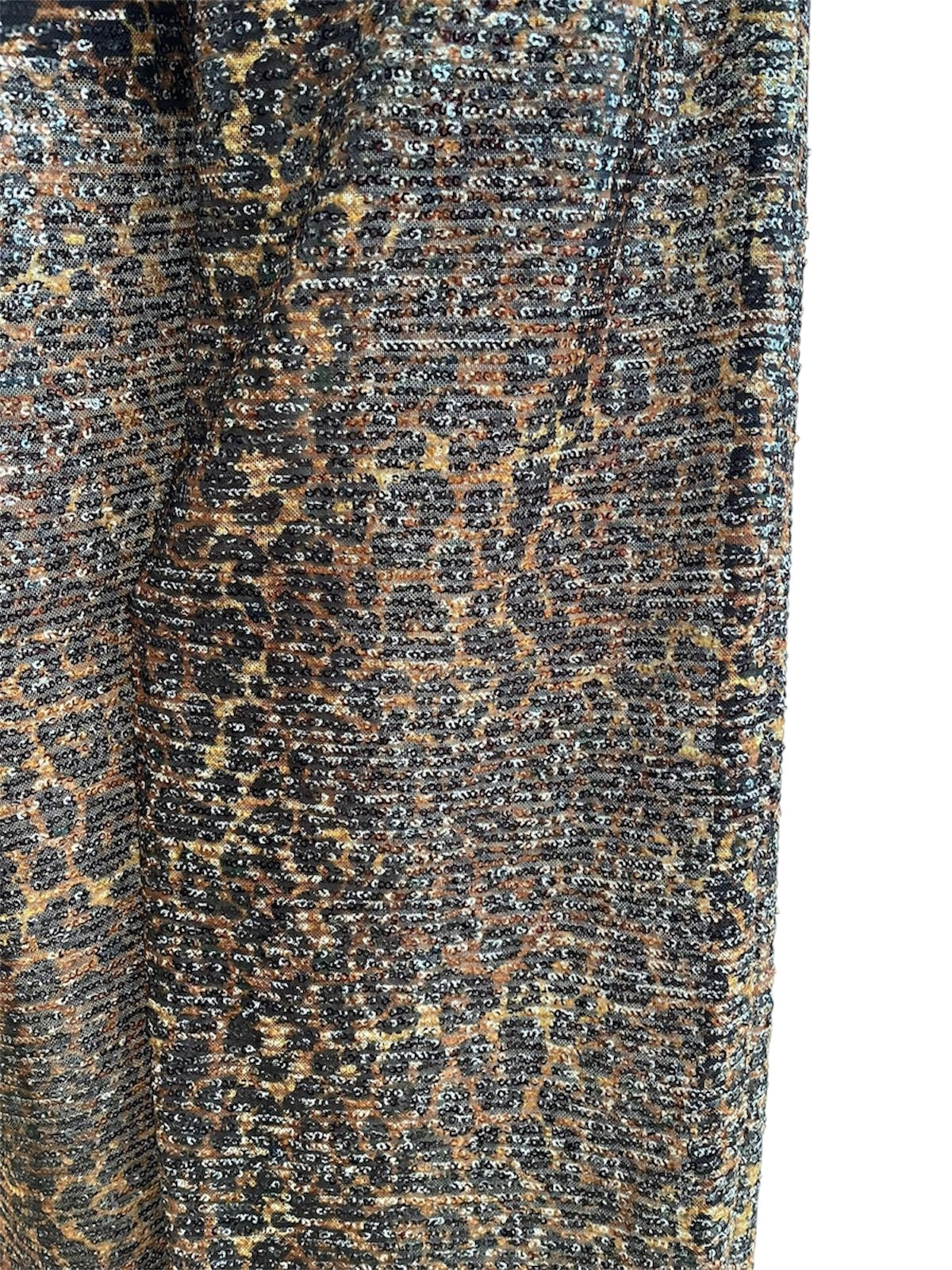 GCDS Pantaloni a palazzo animalier con paillettes