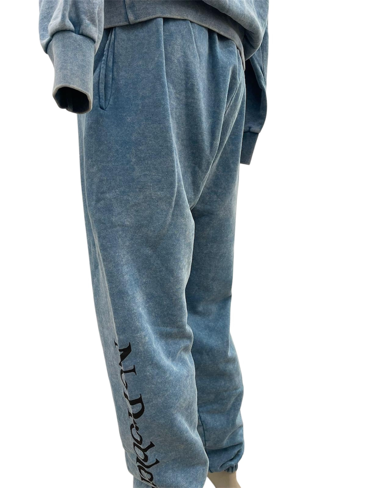 Aries Pantaloni tuta blu vintage “No Problemo”