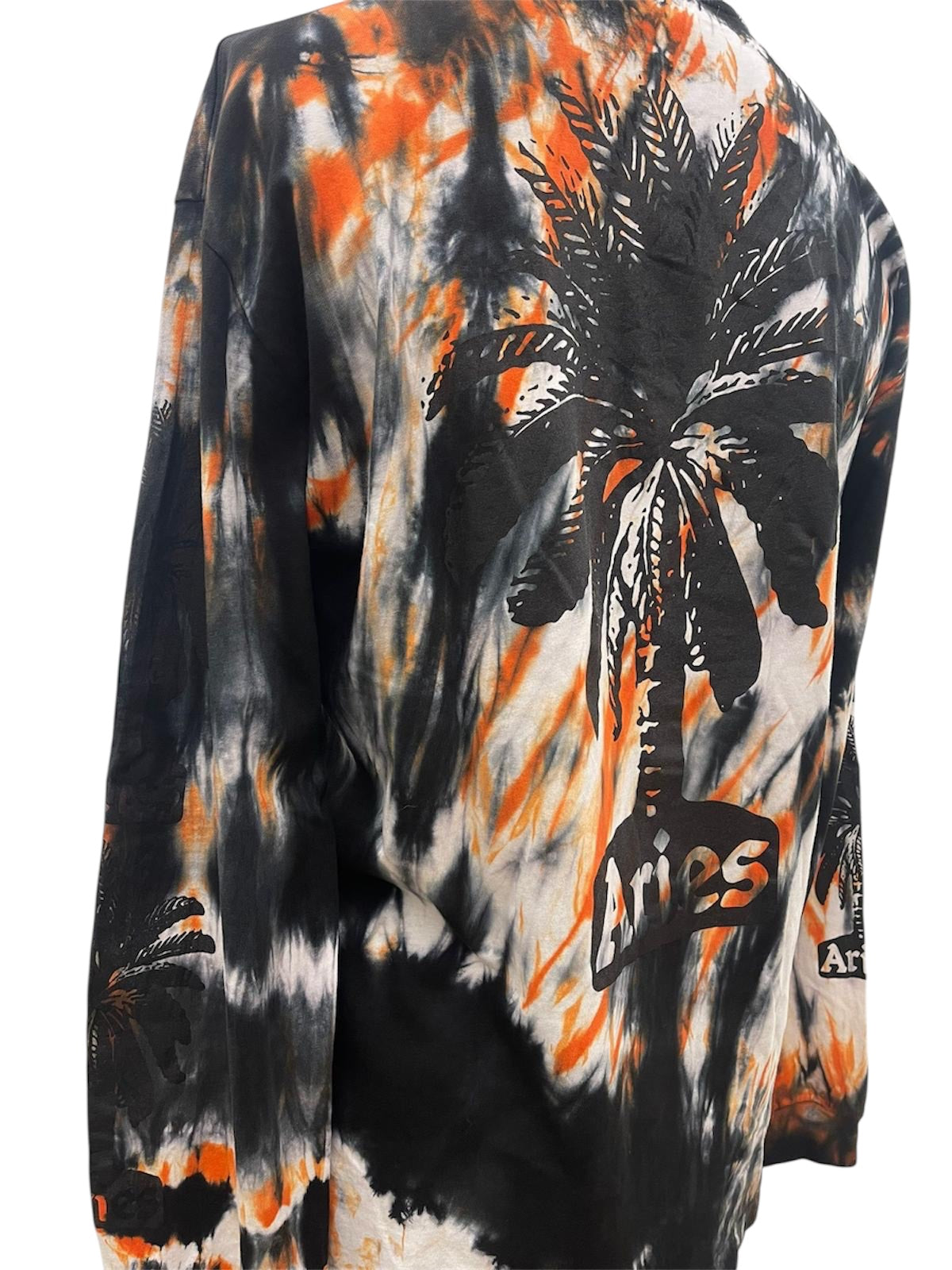 Aries Maglia a Maniche Lunghe con stampa “Aries Hardcore”