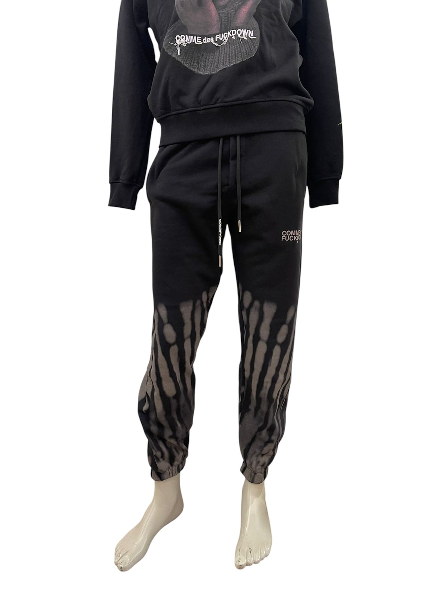 Comme des Fuckdown - Pantaloni tuta Tie-Dye Neri