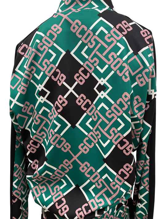 GCDS felpa multicolor – Logo All Over