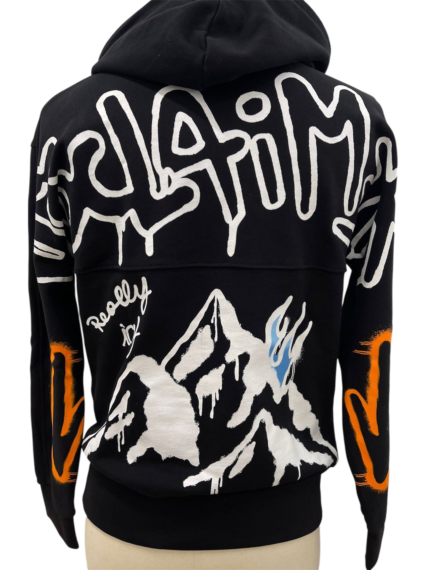 Disclaimer Felpa Hoodie nera con cappuccio