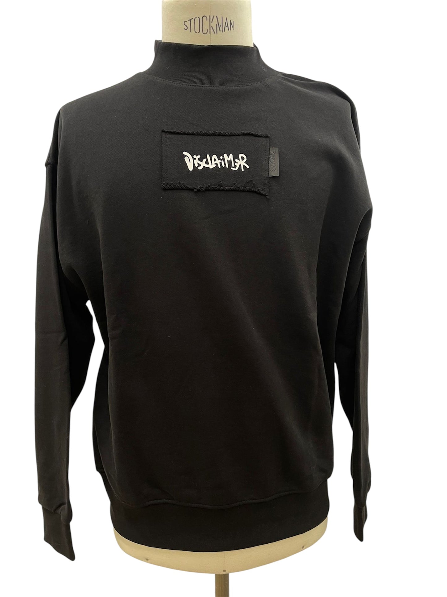 Disclaimer Felpa black patch logo