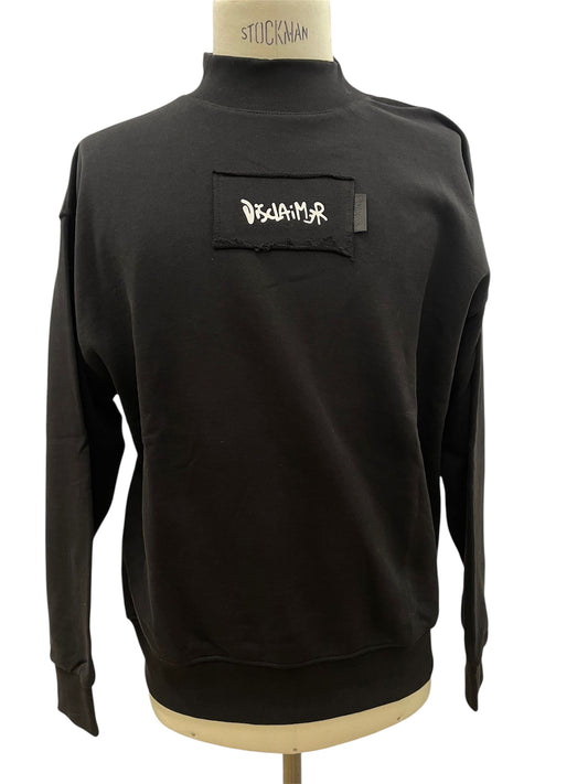 Disclaimer Felpa black patch logo