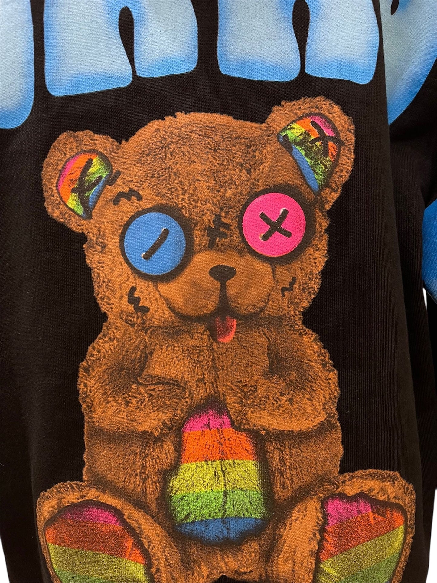 Barrow Bambino felpa nera orso multicolor