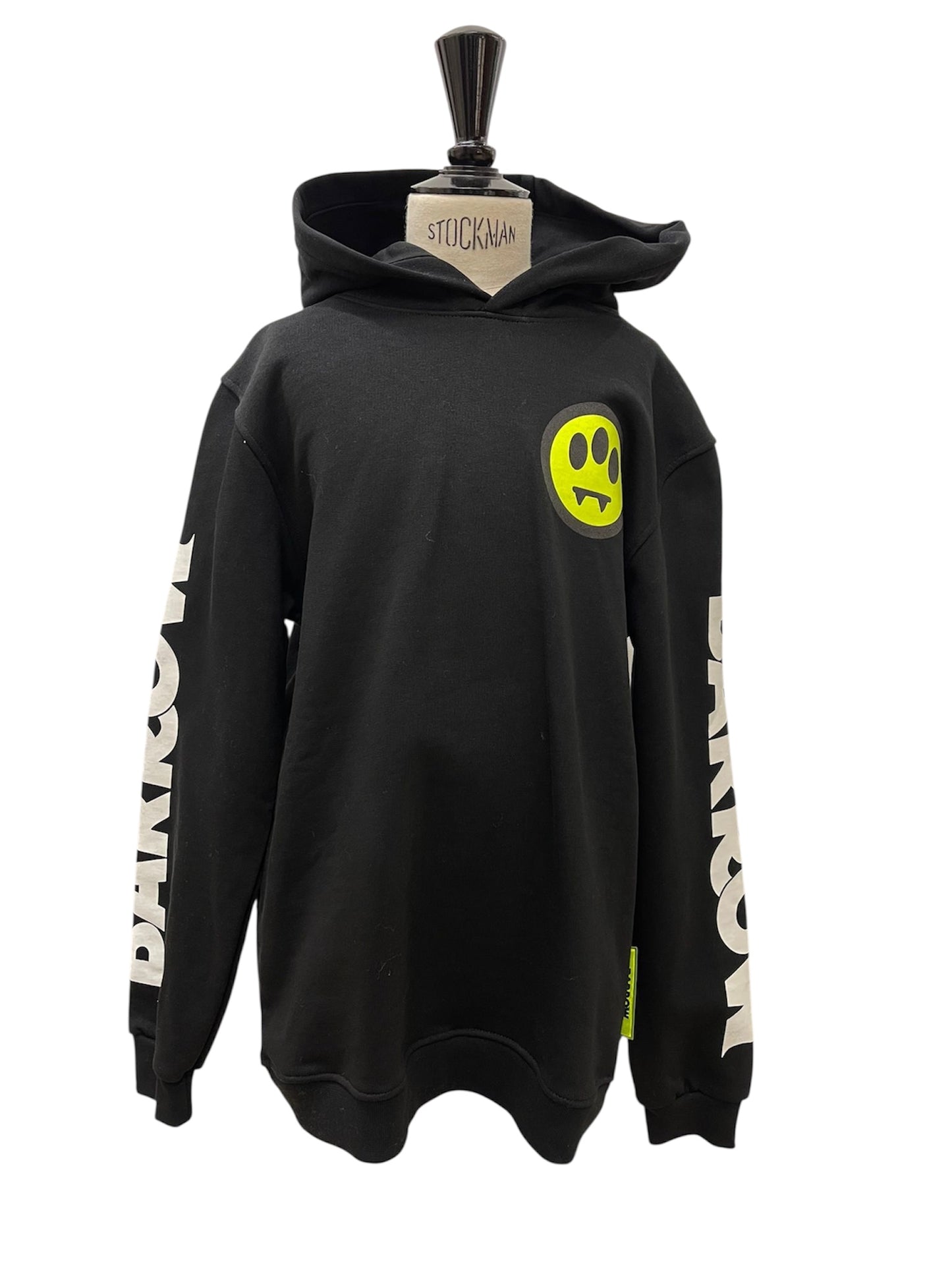 Barrow Bambino felpa nera smiley fluo