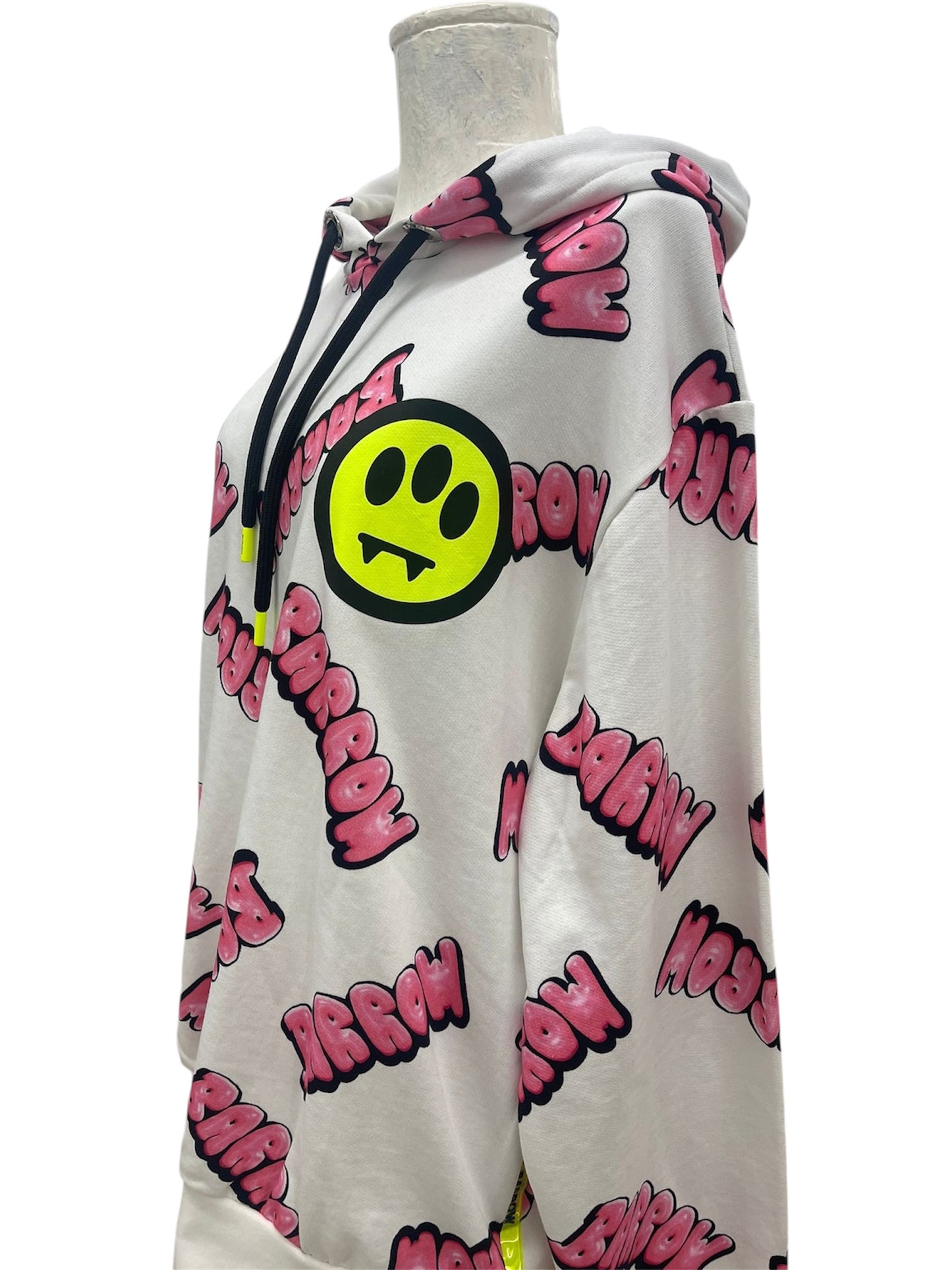 Barrow felpa logo all over rosa