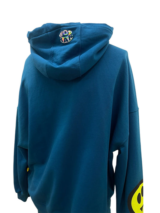 Barrow felpa azzurra con smiley