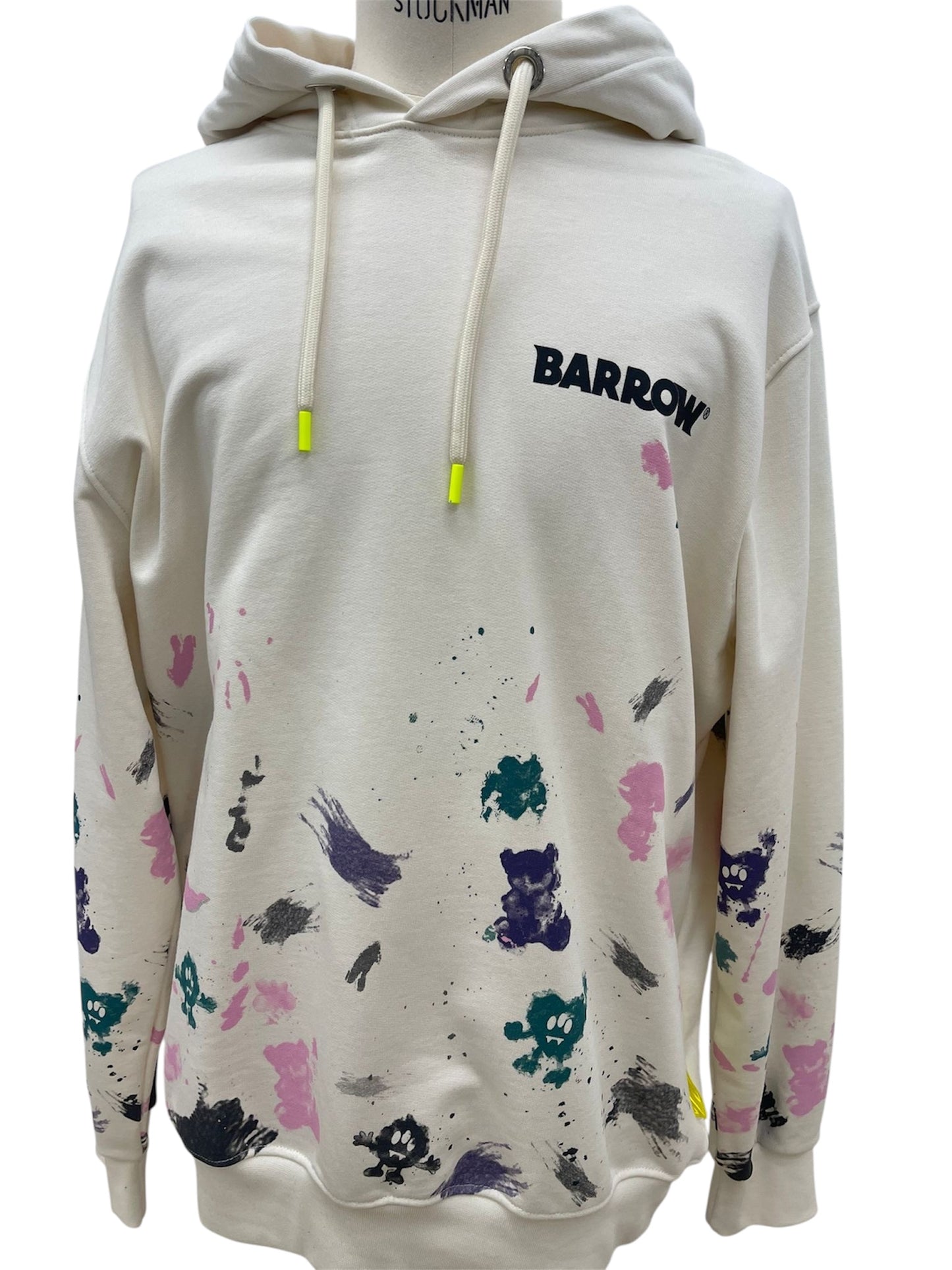 Barrow felpa con cappuccio bianca multicolor “Enjoy Your Trip”