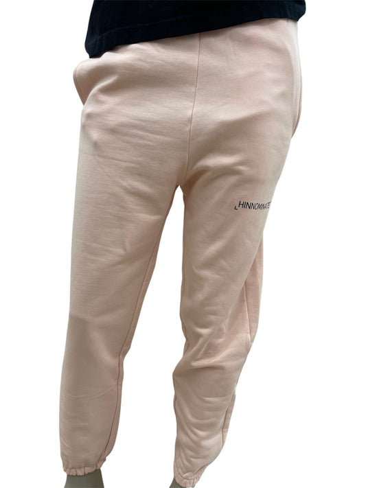 Hinnominate pantaloni jogger rosa chiaro con logo