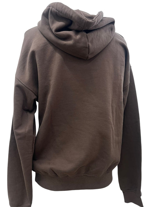 Comme des Fuckdown felpa con cappuccio marrone