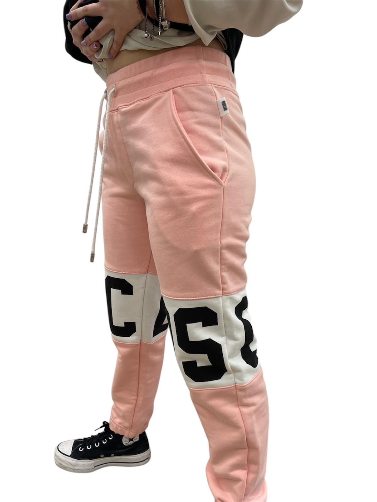 GCDS pantaloni jogger rosa