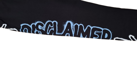 Disclaimer pantalone tuta con scritta