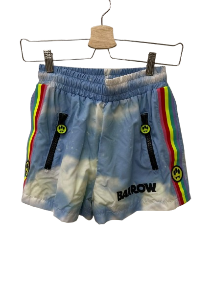 Barrow Shorts Uomo “Smiley Rainbow” con Bande Colorate